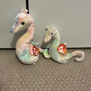 TY Beanie Baby Seahorses